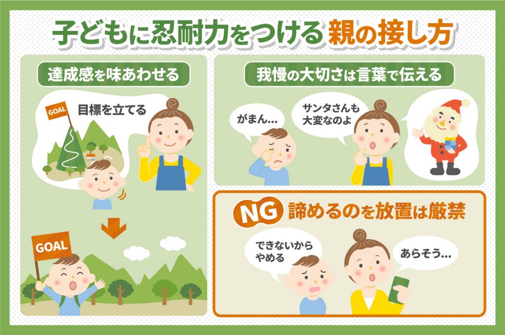 子どもの忍耐力を養うために親が気をつけたいこと 子育て＆教育ひと言コラム 伸芽sクラブ 受験対応型託児所